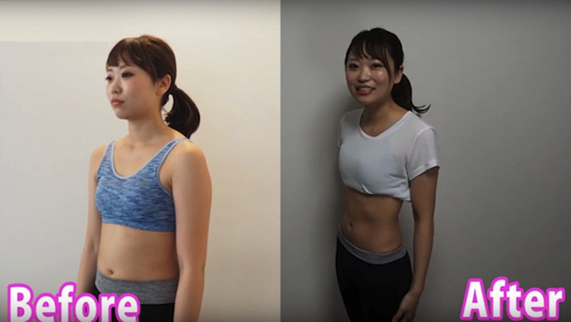 ビフォー 女性 アフター トレ 筋